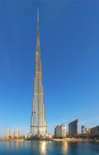 Family Pictures of Burj Khalifa on 14th February 2014.