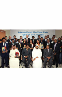 International Maritime Club Golden Bell Awards Event held on 28th March 2015 at the Ocean Blue Theatre, Rolla, Sharjah, UAE.